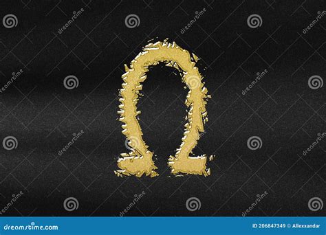 Omega Sign. Omega Letter, Greek Alphabet Symbol Stock Illustration - Illustration of template ...