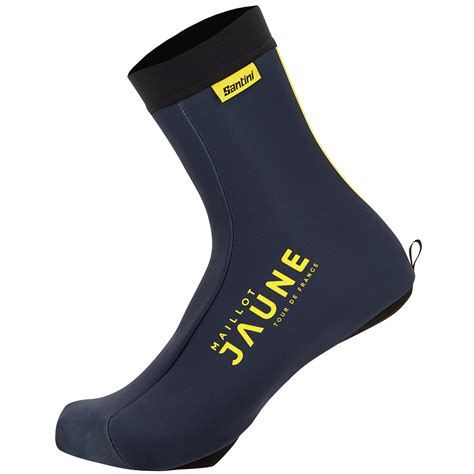 Santini TDF Le Maillot Jaune Shoecovers-Navy Blue