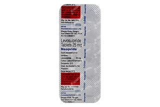 Neopride 25 Mg Tablet 10 - Uses, Side Effects, Dosage, Price | Truemeds