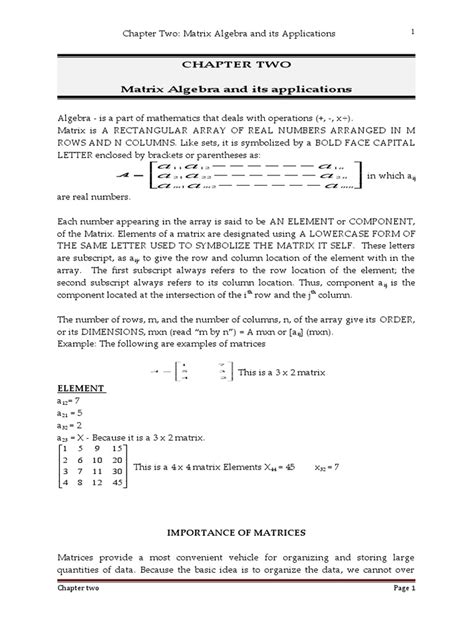 Image result for Matrices Chapter 2