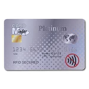 Buy Minder Card RFID/NFC Blocking Card - Contactless Card Protection ...