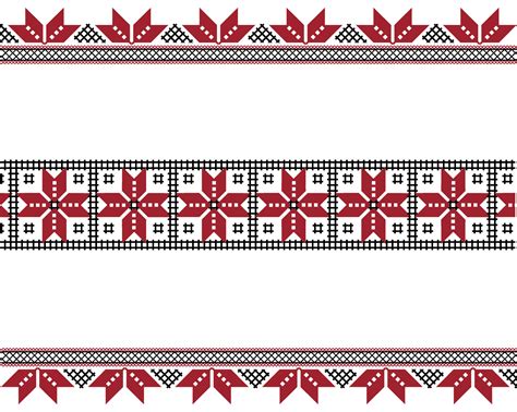 Ukrainian embroidery pattern 44574597 Vector Art at Vecteezy