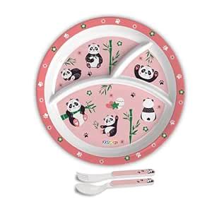 Cello Kidzbee Trioplate Bamboo Buddies Melamine Meal Set for Kids | BPA ...