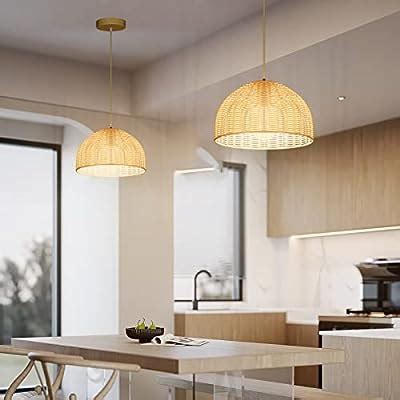 Wicker Pendant Light Rattan Hanging Pendant Light | Ubuy India