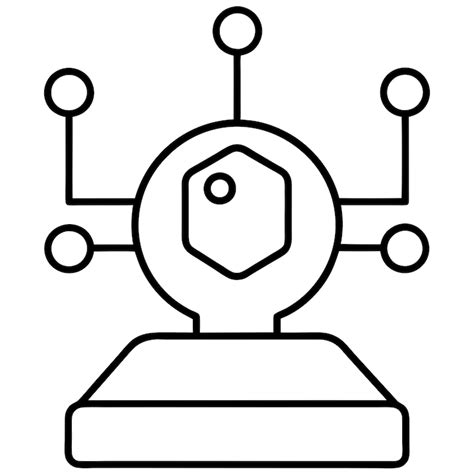 Outline of digital technology icon vector illustration | Premium Vector