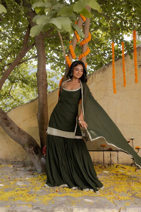 NEHA YELLOW DETAILED SHARARA SET – Deasha India