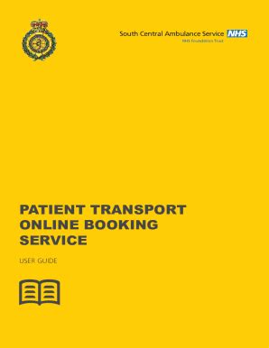 Fillable Online Non-Emergency Patient Transport Service (NEPTS) in ...