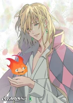 Howl S Moving Castle Studio Ghibli Howl Calcifer Gearous Si Matte ...