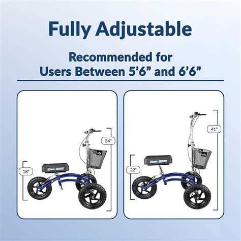 Buy KneeRover All Terrain Steerable Knee Scooter Knee Walker Heavy Duty ...