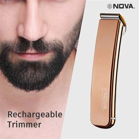 Nova NHT 1049 Gold Runtime: 30 min Trimmer for Men | Beard Trimmer ...