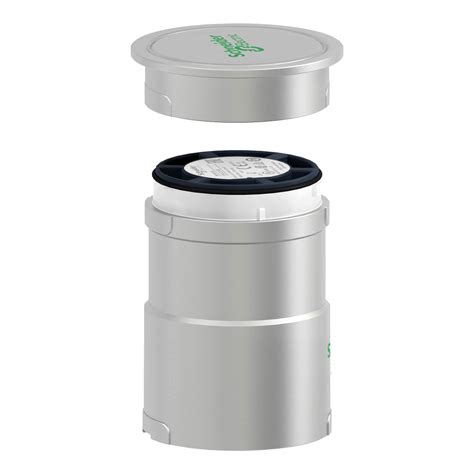 XVUC21BQ - Base unit with top cover for modular tower lights, silver ...