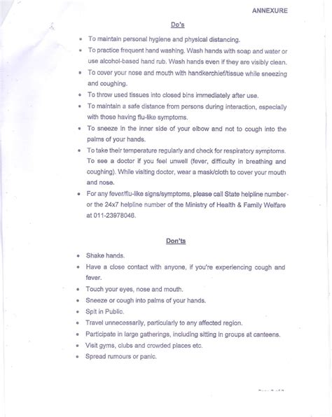 No Specific Instruction from DOP || DOPT Instructions forwarded by the ...