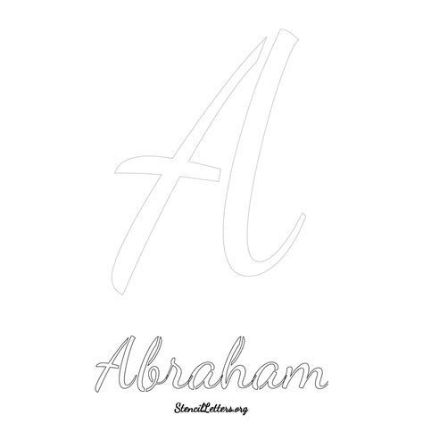 Abraham Free Printable Name Stencils with 6 Unique Typography Styles ...
