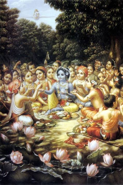 Lord Krishna and Friends Poster Paper Print - Religious posters in ...