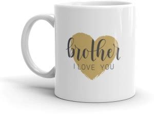 Chitrangi Craft I Love You Brother Printed White Coffee Best Gift for ...
