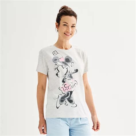 Disney's Minnie Mouse Women's Watercolors Graphic Tee