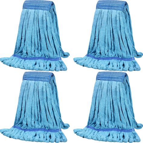 Amazon.com: Lallisa 4 Pcs Commercial Mop Head Replacement Tube ...