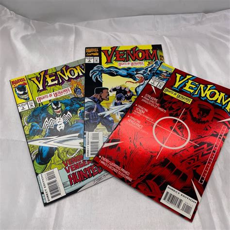 Yahoo!オークション - Venom Nights of Vengeance #1〜3 マーベル アメ...