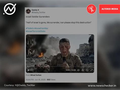 Fact Check: Viral Video Claiming To Show Israeli Soldier Begging Iran ...