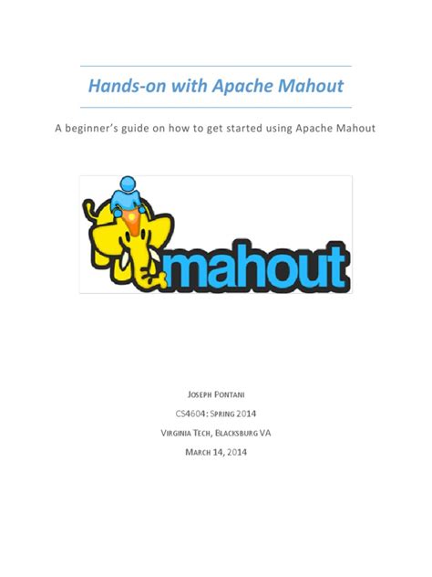 Image result for Apache Mahout Tutorial