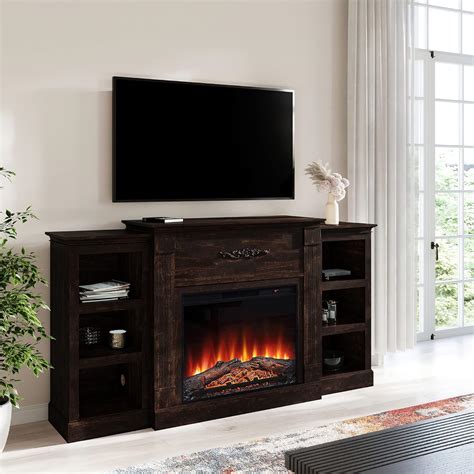 Amazon.com: Della Electric Faux Fireplace TV Stand Mantel Heater ...