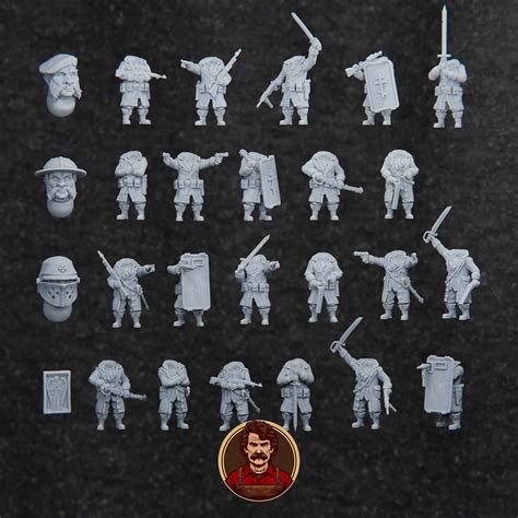 🆕 Principality of New Antioch - Lieutenant Set (22x3 Variants)・ STL ...