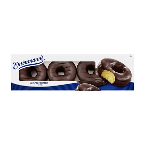 Buy Entenmann's Classic Rich Frosted Donuts, 8 count, Chocolate Donuts ...