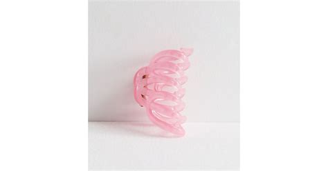 Pink Jelly Large Hair Claw Clip | New Look