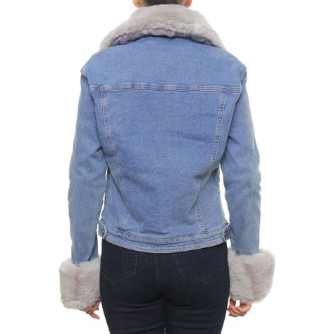 Chamarra con Peluche de Mezclilla para Dama London Rock