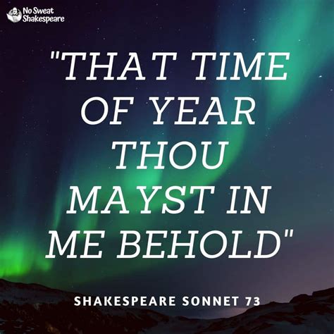 Sonnet 73: That Time Of Year Thou Mayst In Me Behold ️