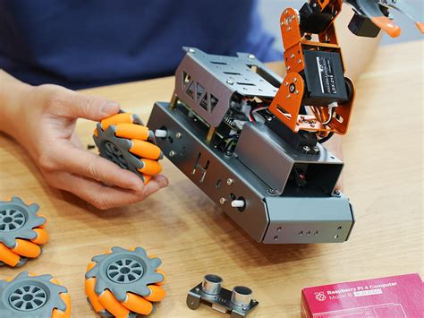 MasterPi AI Vision Chassis with Mecanum Wheels and Robot Arm ...