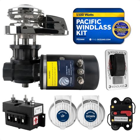 Five Oceans Vertical Windlass Kit 12v Dc Boat Anchor Windlass ...