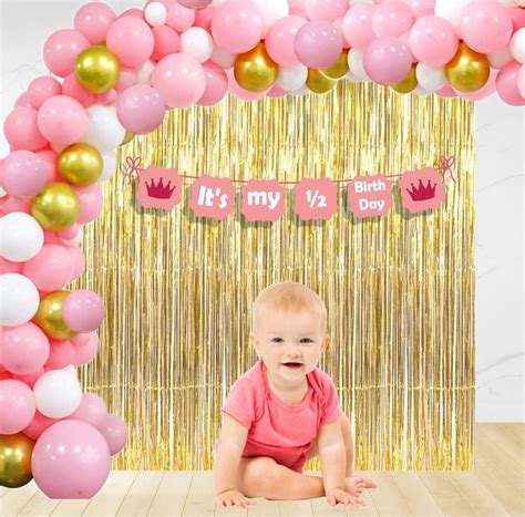 Untumble Its My Half Birthday Decoration | Half Birthday Decoration For ...