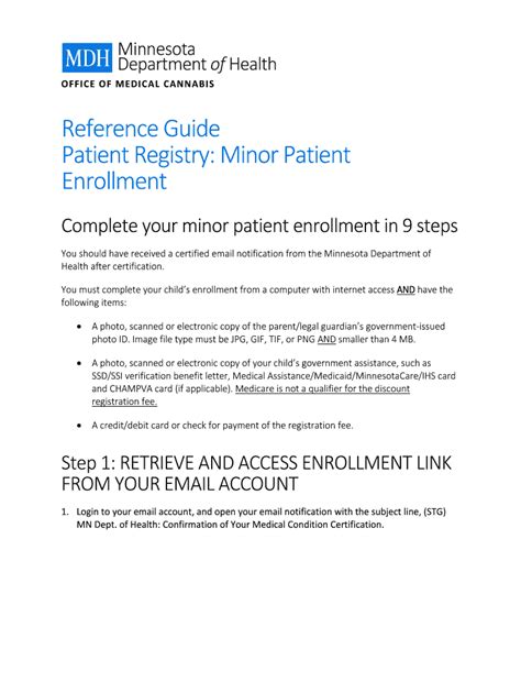 Fillable Online Patient Registry: Minor Patient Fax Email Print - pdfFiller