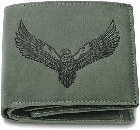 Buy LORENZ® Bi-Fold Premium Green RFID Blocking Grain Leather Wallet ...