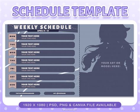 Image result for Stream Schedule Maker