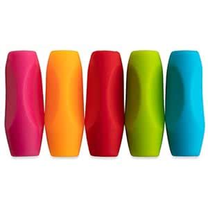 Dash Sensations Lead Pencil and Long Pen Grips 5 Pack - Ambidextrous ...