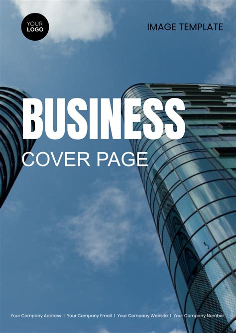 Business Cover Page Example 的图像结果