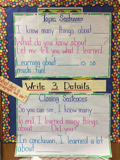 Image result for 3rd Grade Writing Topic Sentence