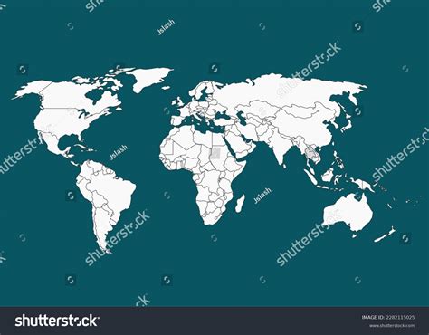 Simple World Map Without Borders 的图像结果