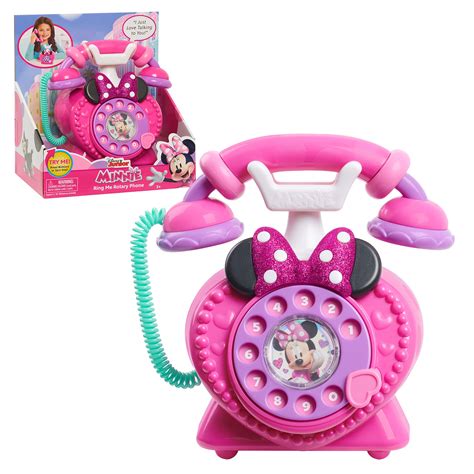 Buy Disney Junior Minnie Mouse Ring Me Rotary Phone with Lights and ...