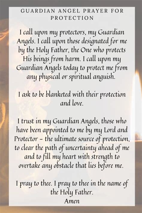 Image result for Angel Protection Prayer