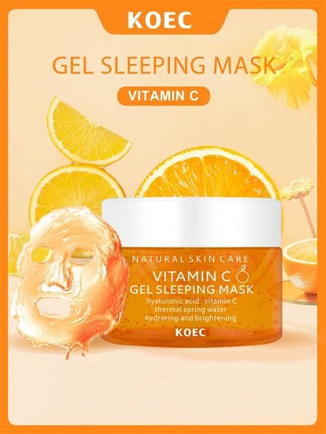 Koec Máscara De Dormir Em Gel Iluminador De Vitamina C 150G Durante A ...