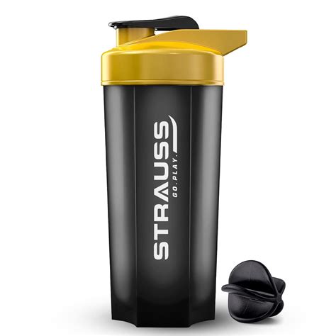 Strauss Recharge Shaker Bottle | BPA-Free Protein Shaker with Blender ...