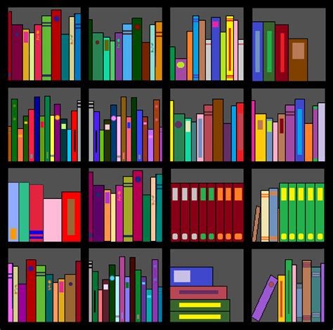 Bookshelf clipart - Clipground