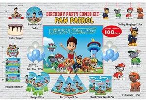 The Party Shoppy Paw Cartoon Theme Birthday Party Decorations Supplies ...