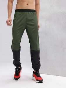 HRX by Hrithik Roshan Colorblock Men Green Track Pants - Buy HRX by ...
