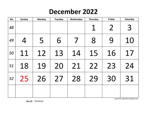 Calendar Template December 2022 at Lucas Hampton blog