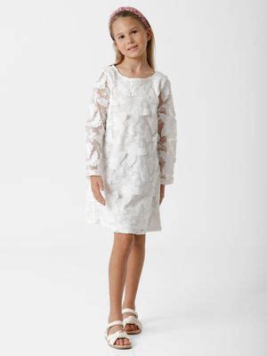 Buy Kate & Oscar Kids Wear Girls Dress - White Online