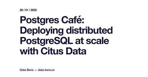 Image result for PostgreSQL Distributed Database